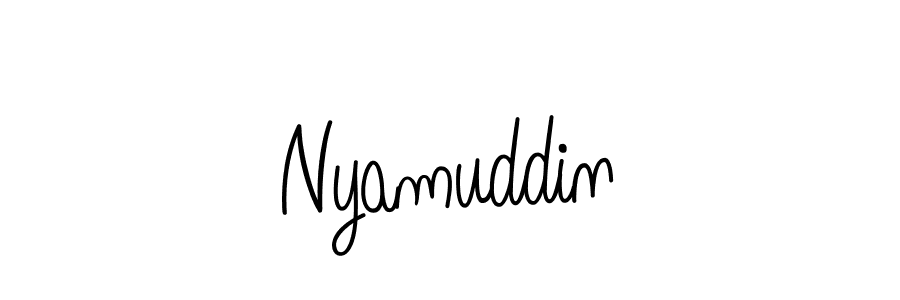 Once you've used our free online signature maker to create your best signature Angelique-Rose-font-FFP style, it's time to enjoy all of the benefits that Nyamuddin name signing documents. Nyamuddin signature style 5 images and pictures png