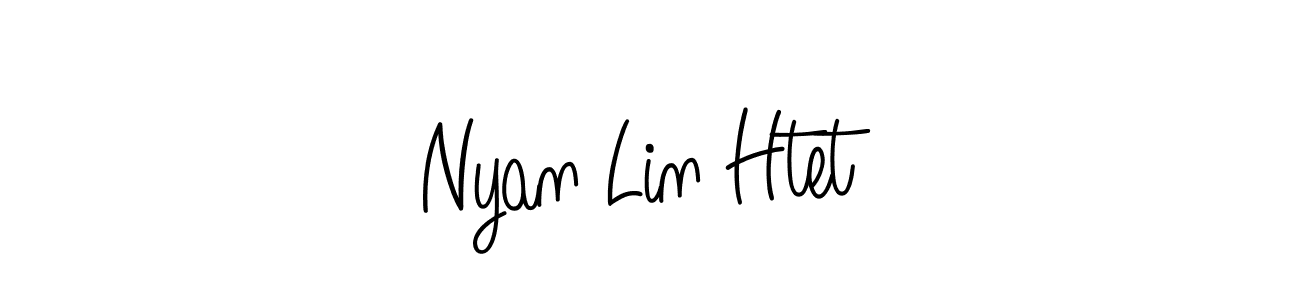 How to Draw Nyan Lin Htet signature style? Angelique-Rose-font-FFP is a latest design signature styles for name Nyan Lin Htet. Nyan Lin Htet signature style 5 images and pictures png