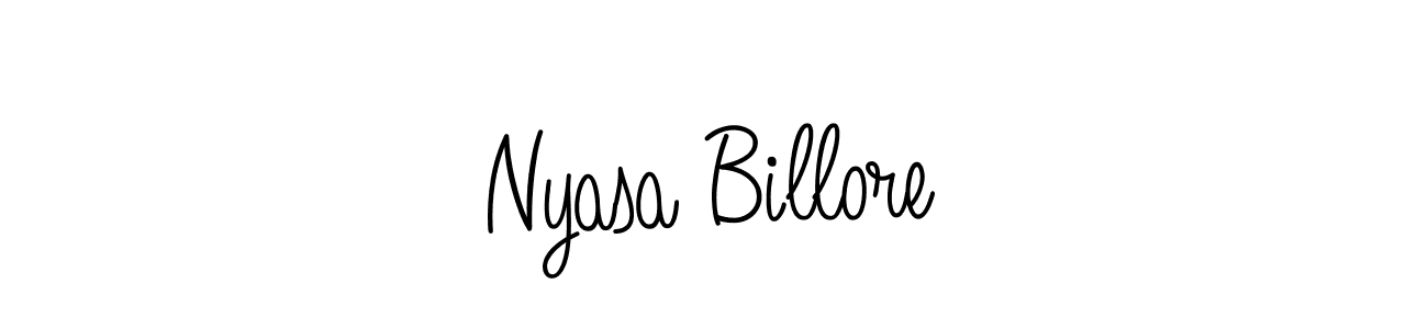 How to Draw Nyasa Billore signature style? Angelique-Rose-font-FFP is a latest design signature styles for name Nyasa Billore. Nyasa Billore signature style 5 images and pictures png