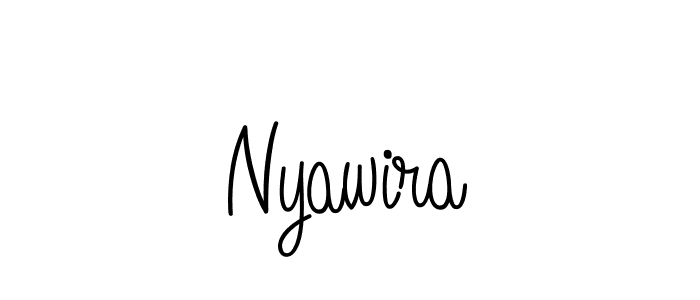 Nyawira stylish signature style. Best Handwritten Sign (Angelique-Rose-font-FFP) for my name. Handwritten Signature Collection Ideas for my name Nyawira. Nyawira signature style 5 images and pictures png