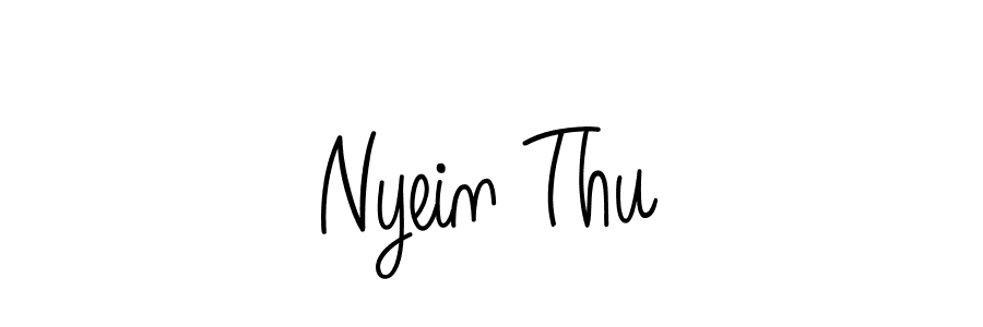 Nyein Thu stylish signature style. Best Handwritten Sign (Angelique-Rose-font-FFP) for my name. Handwritten Signature Collection Ideas for my name Nyein Thu. Nyein Thu signature style 5 images and pictures png