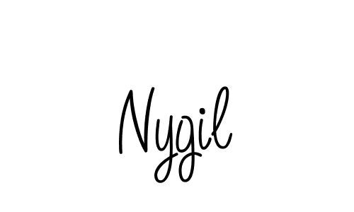 if you are searching for the best signature style for your name Nygil. so please give up your signature search. here we have designed multiple signature styles  using Angelique-Rose-font-FFP. Nygil signature style 5 images and pictures png