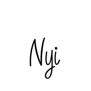 Create a beautiful signature design for name Nyi. With this signature (Angelique-Rose-font-FFP) fonts, you can make a handwritten signature for free. Nyi signature style 5 images and pictures png