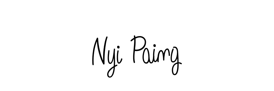 Also we have Nyi Paing name is the best signature style. Create professional handwritten signature collection using Angelique-Rose-font-FFP autograph style. Nyi Paing signature style 5 images and pictures png