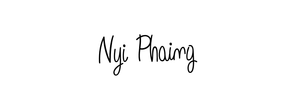 Also we have Nyi Phaing name is the best signature style. Create professional handwritten signature collection using Angelique-Rose-font-FFP autograph style. Nyi Phaing signature style 5 images and pictures png