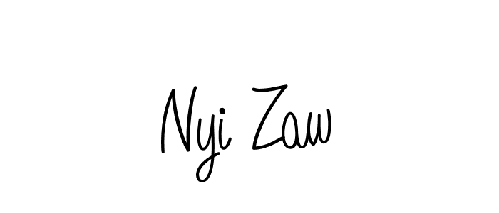 Best and Professional Signature Style for Nyi Zaw. Angelique-Rose-font-FFP Best Signature Style Collection. Nyi Zaw signature style 5 images and pictures png
