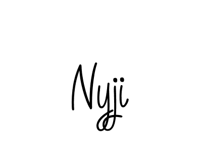 Angelique-Rose-font-FFP is a professional signature style that is perfect for those who want to add a touch of class to their signature. It is also a great choice for those who want to make their signature more unique. Get Nyji name to fancy signature for free. Nyji signature style 5 images and pictures png