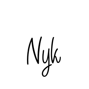 Check out images of Autograph of Nyk name. Actor Nyk Signature Style. Angelique-Rose-font-FFP is a professional sign style online. Nyk signature style 5 images and pictures png