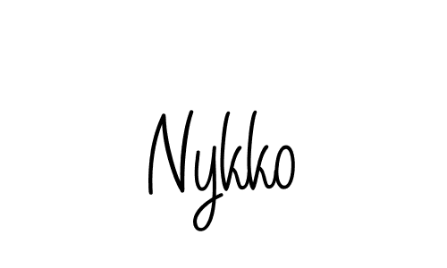 It looks lik you need a new signature style for name Nykko. Design unique handwritten (Angelique-Rose-font-FFP) signature with our free signature maker in just a few clicks. Nykko signature style 5 images and pictures png