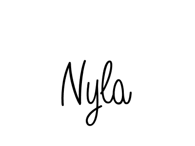 Also we have Nyla name is the best signature style. Create professional handwritten signature collection using Angelique-Rose-font-FFP autograph style. Nyla signature style 5 images and pictures png