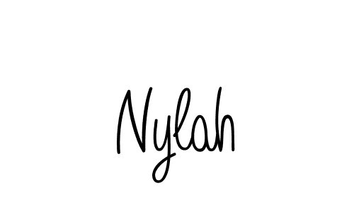 How to Draw Nylah signature style? Angelique-Rose-font-FFP is a latest design signature styles for name Nylah. Nylah signature style 5 images and pictures png