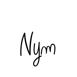 Also we have Nym name is the best signature style. Create professional handwritten signature collection using Angelique-Rose-font-FFP autograph style. Nym signature style 5 images and pictures png