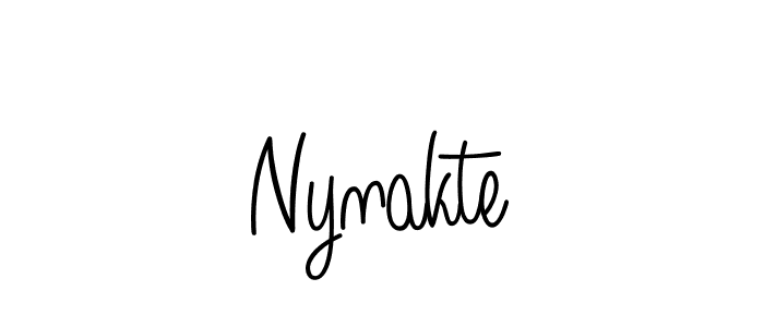 Also You can easily find your signature by using the search form. We will create Nynakte name handwritten signature images for you free of cost using Angelique-Rose-font-FFP sign style. Nynakte signature style 5 images and pictures png