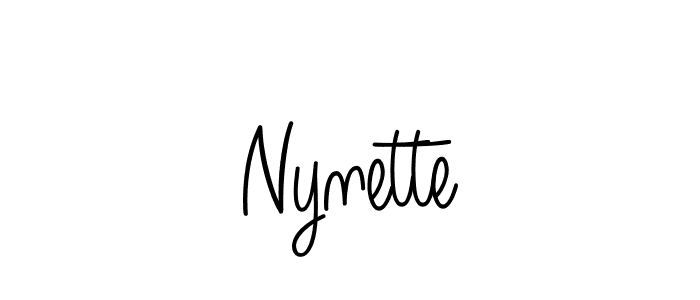 Also we have Nynette name is the best signature style. Create professional handwritten signature collection using Angelique-Rose-font-FFP autograph style. Nynette signature style 5 images and pictures png