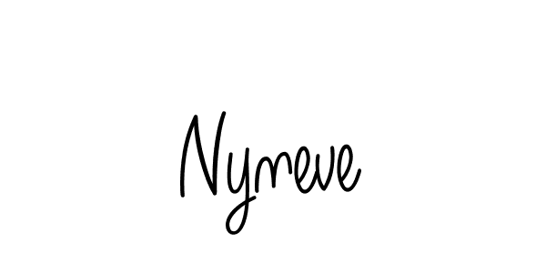 Best and Professional Signature Style for Nyneve. Angelique-Rose-font-FFP Best Signature Style Collection. Nyneve signature style 5 images and pictures png