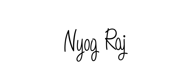 The best way (Angelique-Rose-font-FFP) to make a short signature is to pick only two or three words in your name. The name Nyog Raj include a total of six letters. For converting this name. Nyog Raj signature style 5 images and pictures png