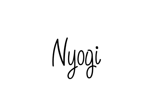 Nyogi stylish signature style. Best Handwritten Sign (Angelique-Rose-font-FFP) for my name. Handwritten Signature Collection Ideas for my name Nyogi. Nyogi signature style 5 images and pictures png