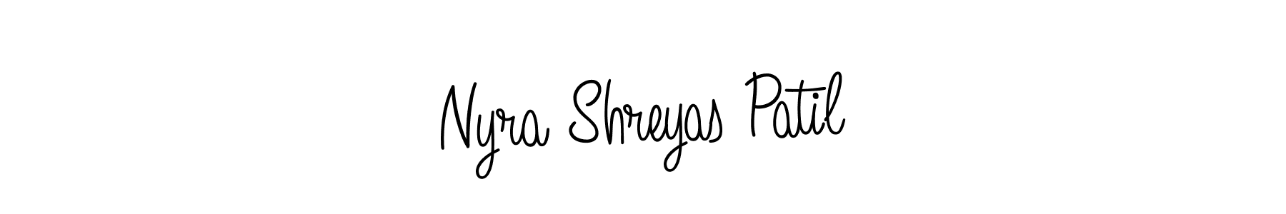 Also we have Nyra Shreyas Patil name is the best signature style. Create professional handwritten signature collection using Angelique-Rose-font-FFP autograph style. Nyra Shreyas Patil signature style 5 images and pictures png