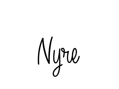 Create a beautiful signature design for name Nyre. With this signature (Angelique-Rose-font-FFP) fonts, you can make a handwritten signature for free. Nyre signature style 5 images and pictures png