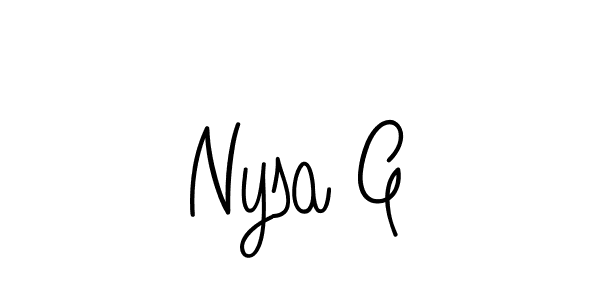 Make a short Nysa G signature style. Manage your documents anywhere anytime using Angelique-Rose-font-FFP. Create and add eSignatures, submit forms, share and send files easily. Nysa G signature style 5 images and pictures png