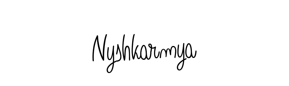 Check out images of Autograph of Nyshkarmya name. Actor Nyshkarmya Signature Style. Angelique-Rose-font-FFP is a professional sign style online. Nyshkarmya signature style 5 images and pictures png