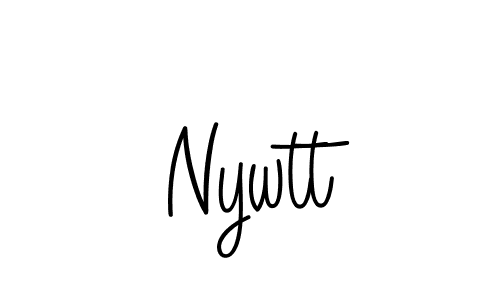 Create a beautiful signature design for name Nywtt. With this signature (Angelique-Rose-font-FFP) fonts, you can make a handwritten signature for free. Nywtt signature style 5 images and pictures png