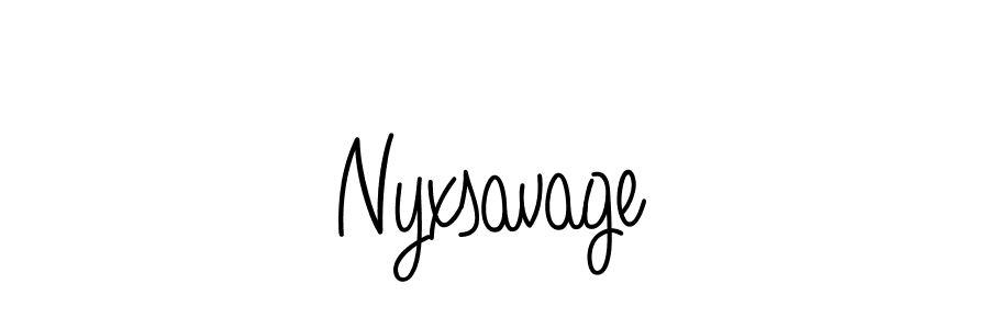 You can use this online signature creator to create a handwritten signature for the name Nyxsavage. This is the best online autograph maker. Nyxsavage signature style 5 images and pictures png