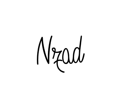 The best way (Angelique-Rose-font-FFP) to make a short signature is to pick only two or three words in your name. The name Nzad include a total of six letters. For converting this name. Nzad signature style 5 images and pictures png