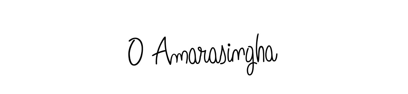 How to make O Amarasingha name signature. Use Angelique-Rose-font-FFP style for creating short signs online. This is the latest handwritten sign. O Amarasingha signature style 5 images and pictures png