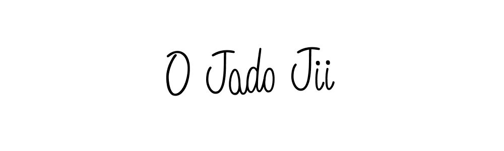 The best way (Angelique-Rose-font-FFP) to make a short signature is to pick only two or three words in your name. The name O Jado Jii include a total of six letters. For converting this name. O Jado Jii signature style 5 images and pictures png