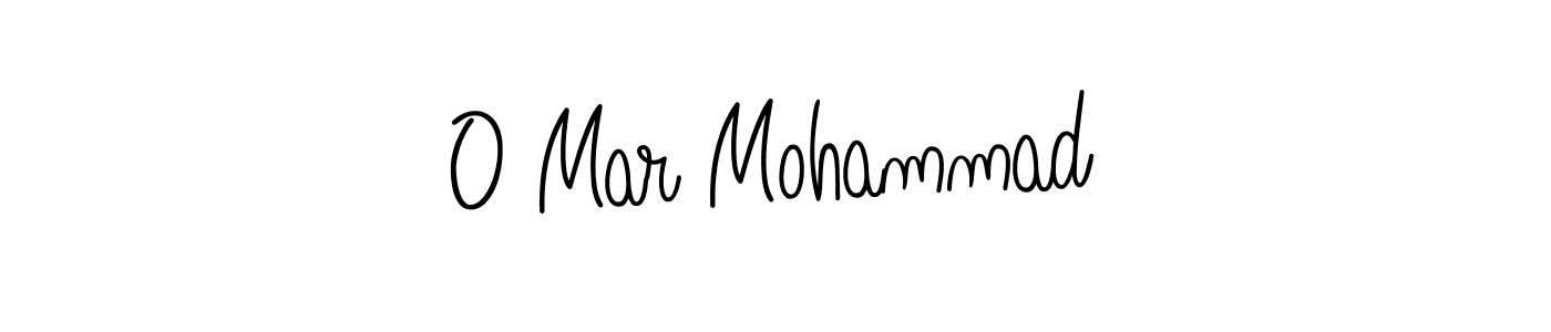 O Mar Mohammad stylish signature style. Best Handwritten Sign (Angelique-Rose-font-FFP) for my name. Handwritten Signature Collection Ideas for my name O Mar Mohammad. O Mar Mohammad signature style 5 images and pictures png