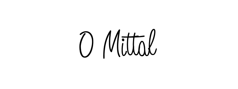 Create a beautiful signature design for name O Mittal. With this signature (Angelique-Rose-font-FFP) fonts, you can make a handwritten signature for free. O Mittal signature style 5 images and pictures png