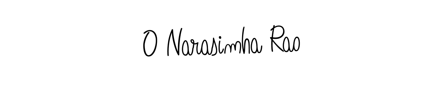 O Narasimha Rao stylish signature style. Best Handwritten Sign (Angelique-Rose-font-FFP) for my name. Handwritten Signature Collection Ideas for my name O Narasimha Rao. O Narasimha Rao signature style 5 images and pictures png