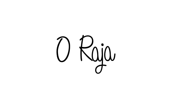 Design your own signature with our free online signature maker. With this signature software, you can create a handwritten (Angelique-Rose-font-FFP) signature for name O Raja. O Raja signature style 5 images and pictures png