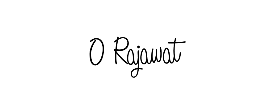 How to make O Rajawat name signature. Use Angelique-Rose-font-FFP style for creating short signs online. This is the latest handwritten sign. O Rajawat signature style 5 images and pictures png