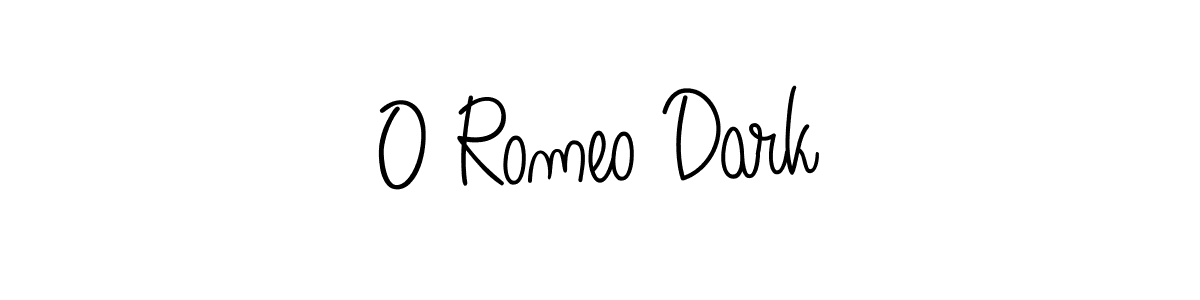 Make a beautiful signature design for name O Romeo Dark. With this signature (Angelique-Rose-font-FFP) style, you can create a handwritten signature for free. O Romeo Dark signature style 5 images and pictures png