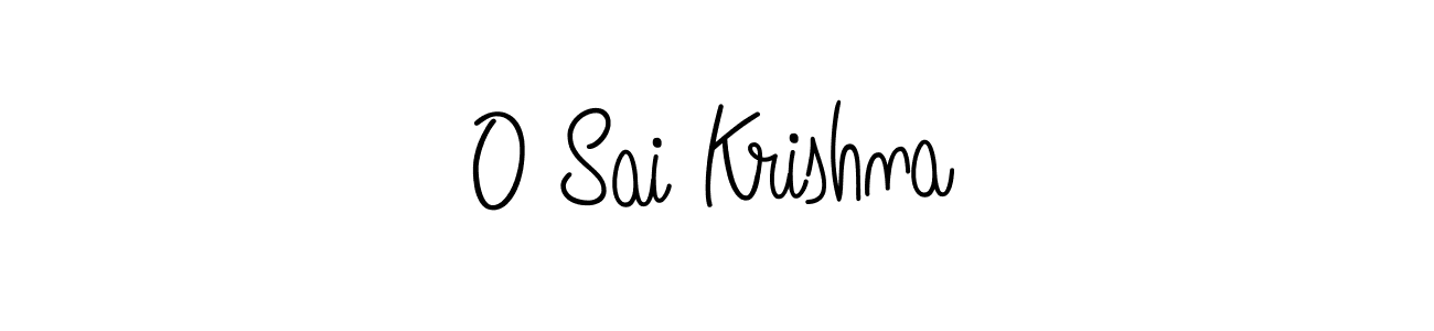 You should practise on your own different ways (Angelique-Rose-font-FFP) to write your name (O Sai Krishna) in signature. don't let someone else do it for you. O Sai Krishna signature style 5 images and pictures png