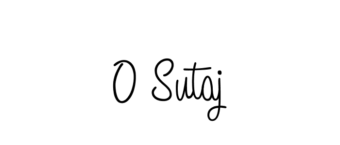 You should practise on your own different ways (Angelique-Rose-font-FFP) to write your name (O Sutaj) in signature. don't let someone else do it for you. O Sutaj signature style 5 images and pictures png
