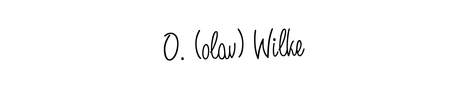 You should practise on your own different ways (Angelique-Rose-font-FFP) to write your name (O. (olav) Wilke) in signature. don't let someone else do it for you. O. (olav) Wilke signature style 5 images and pictures png