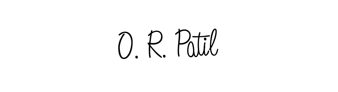 Create a beautiful signature design for name O. R. Patil. With this signature (Angelique-Rose-font-FFP) fonts, you can make a handwritten signature for free. O. R. Patil signature style 5 images and pictures png
