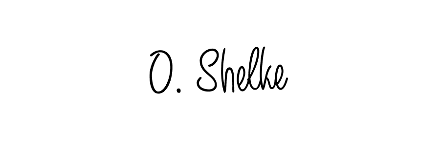 Best and Professional Signature Style for O. Shelke. Angelique-Rose-font-FFP Best Signature Style Collection. O. Shelke signature style 5 images and pictures png