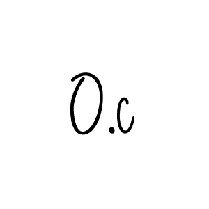 How to make O.c name signature. Use Angelique-Rose-font-FFP style for creating short signs online. This is the latest handwritten sign. O.c signature style 5 images and pictures png