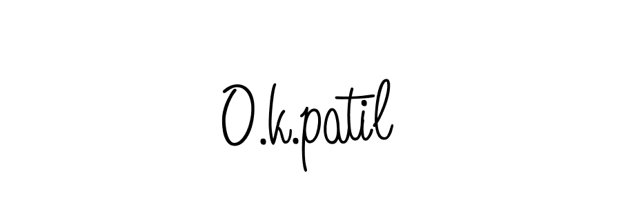 Here are the top 10 professional signature styles for the name O.k.patil. These are the best autograph styles you can use for your name. O.k.patil signature style 5 images and pictures png