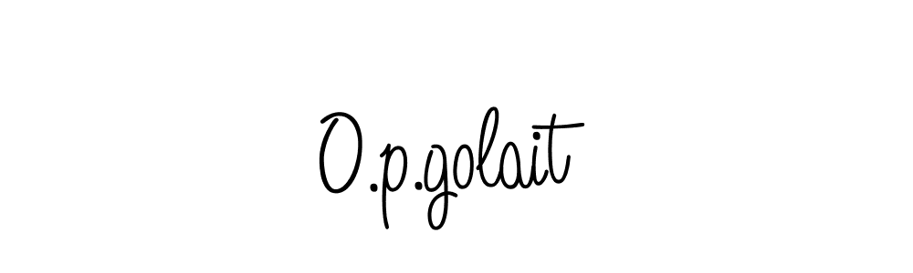 Use a signature maker to create a handwritten signature online. With this signature software, you can design (Angelique-Rose-font-FFP) your own signature for name O.p.golait. O.p.golait signature style 5 images and pictures png
