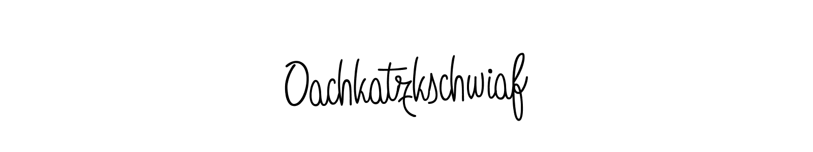 The best way (Angelique-Rose-font-FFP) to make a short signature is to pick only two or three words in your name. The name Oachkatzkschwiaf include a total of six letters. For converting this name. Oachkatzkschwiaf signature style 5 images and pictures png