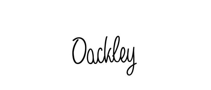 Use a signature maker to create a handwritten signature online. With this signature software, you can design (Angelique-Rose-font-FFP) your own signature for name Oackley. Oackley signature style 5 images and pictures png