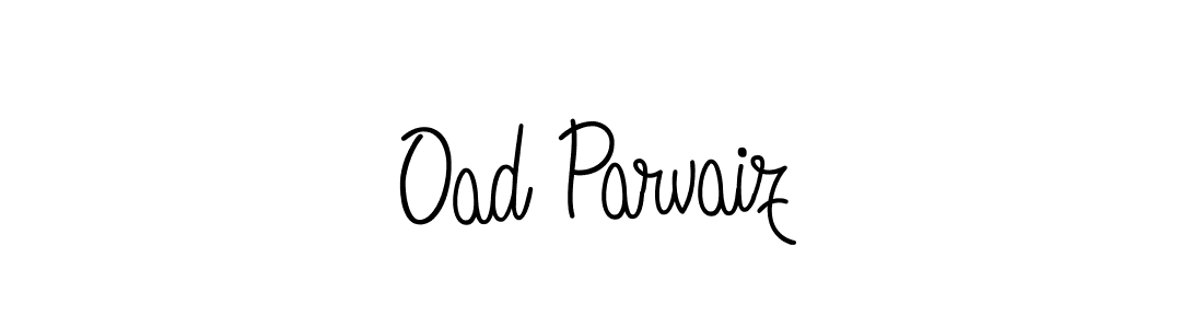 You should practise on your own different ways (Angelique-Rose-font-FFP) to write your name (Oad Parvaiz) in signature. don't let someone else do it for you. Oad Parvaiz signature style 5 images and pictures png