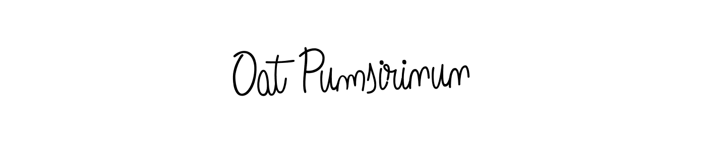 if you are searching for the best signature style for your name Oat Pumsirinun. so please give up your signature search. here we have designed multiple signature styles  using Angelique-Rose-font-FFP. Oat Pumsirinun signature style 5 images and pictures png