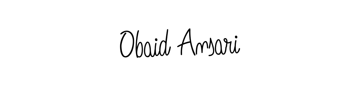 This is the best signature style for the Obaid Ansari name. Also you like these signature font (Angelique-Rose-font-FFP). Mix name signature. Obaid Ansari signature style 5 images and pictures png