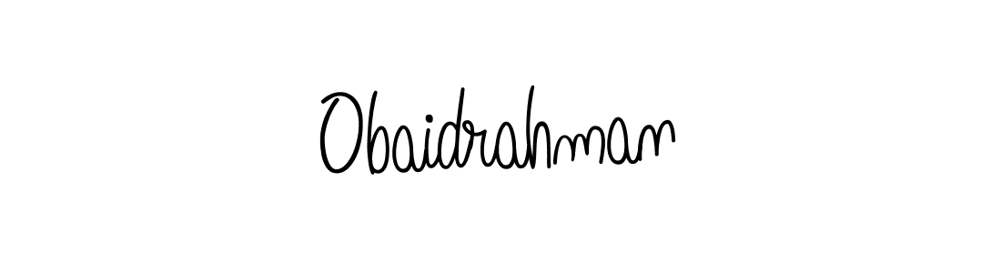 How to make Obaidrahman signature? Angelique-Rose-font-FFP is a professional autograph style. Create handwritten signature for Obaidrahman name. Obaidrahman signature style 5 images and pictures png